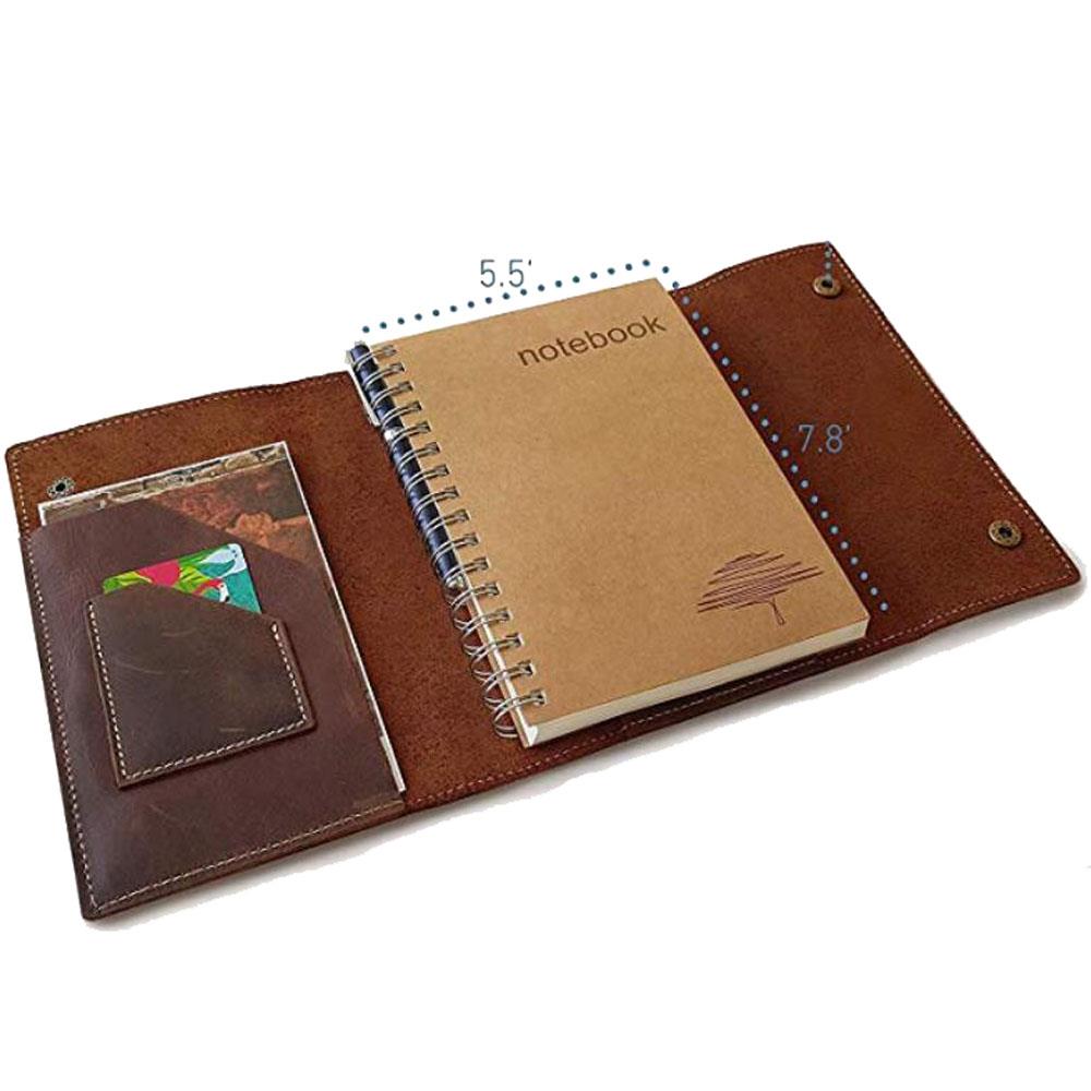 retro leather notebook