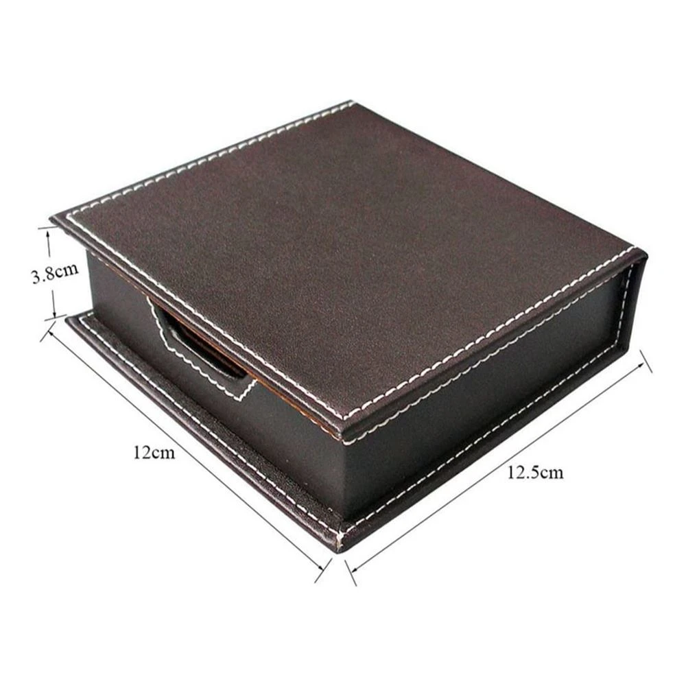 Sticky Holder Leather Note Box
