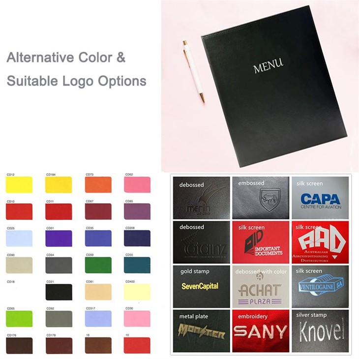 leather menu folder leather menu folder