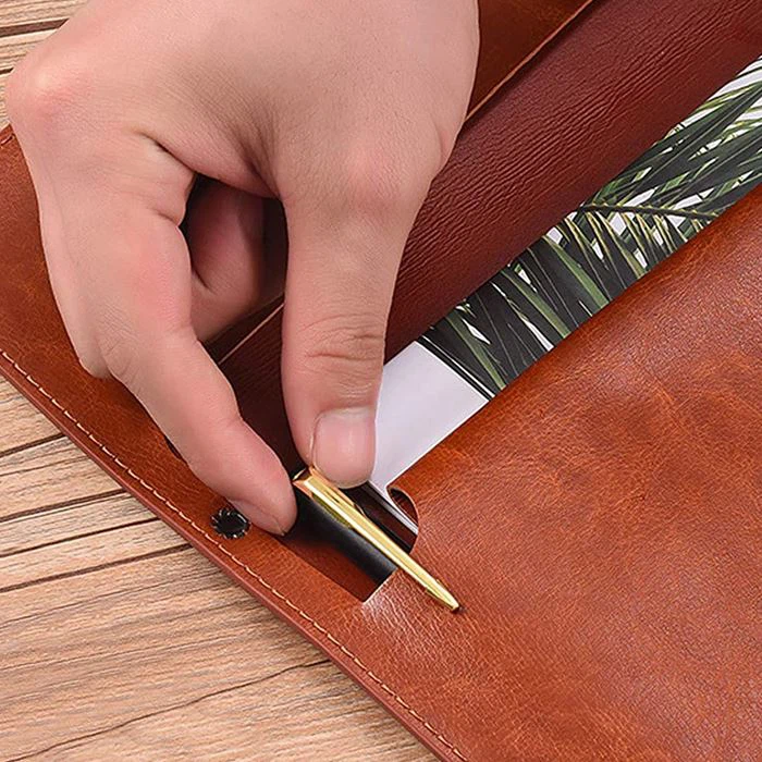 Envelope Leather A4 Document Bag